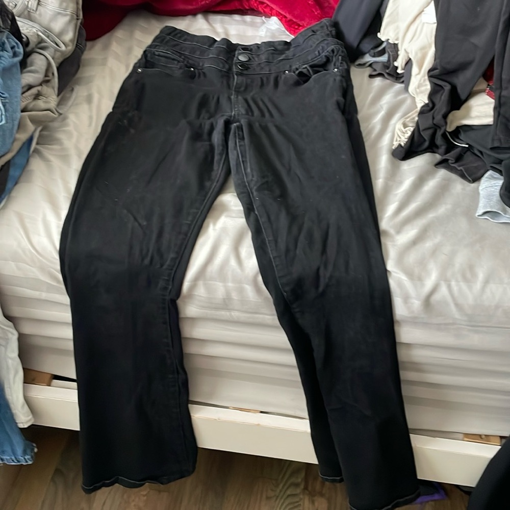 Black Flared Bootcut Jeans